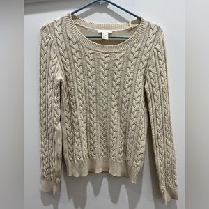 XS H&M Beige Knitted Sweater